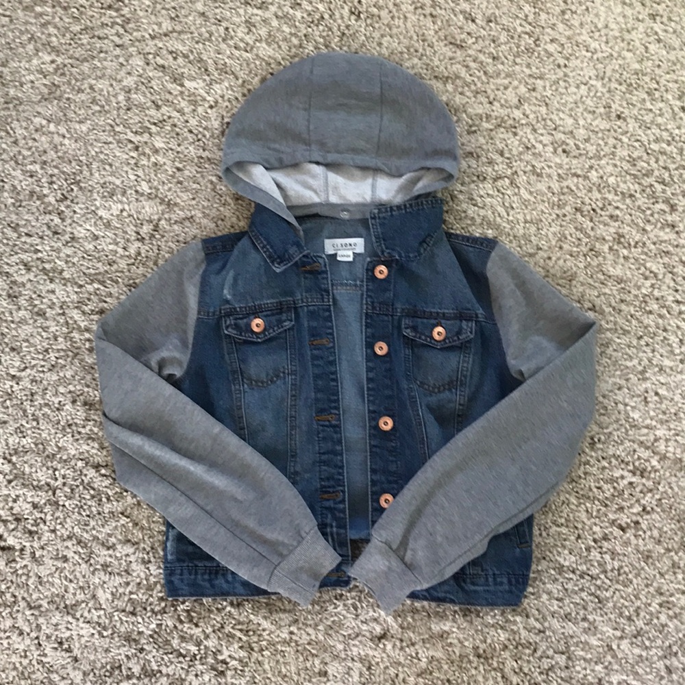 jean/sweatshirt jacket